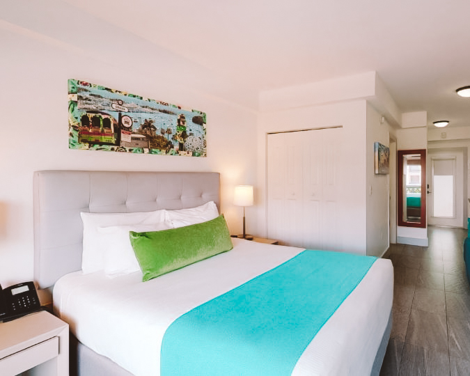 quarto no hotel Park Royal Miami Beach em North Beach.