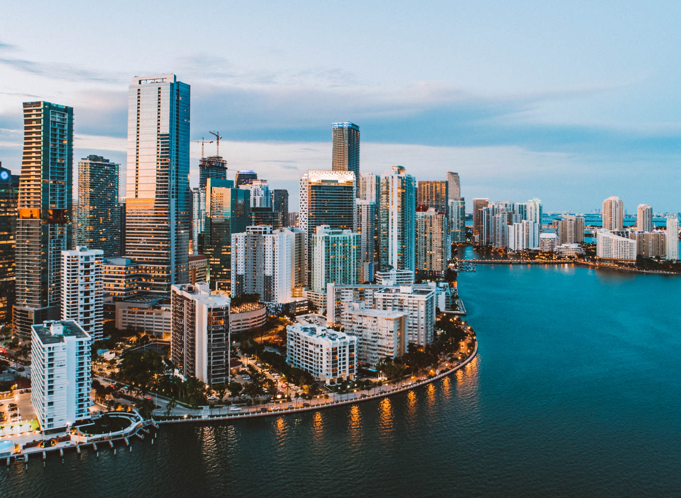 downtown Miami a noite